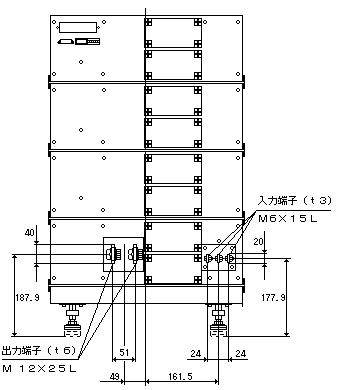 FX 12kw 랙 구성 외관도 배면