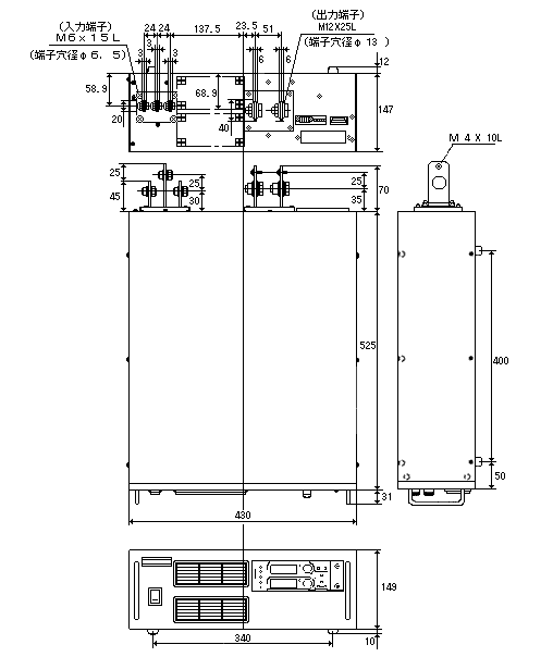 ＦＸ　３ｋｗタイプの外観図