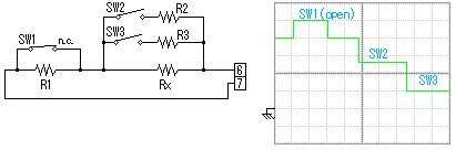 外部抵抗による電圧制御応用例