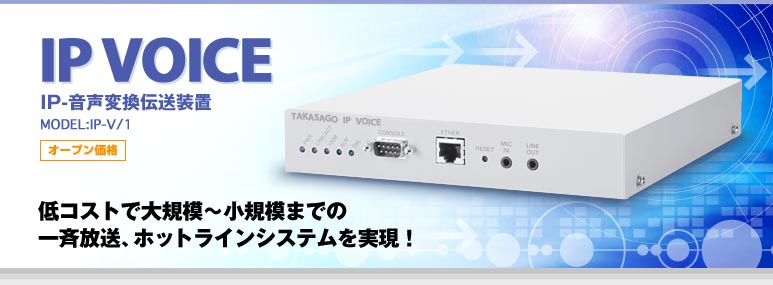 IP VOICE　IP-音声変換伝送装置