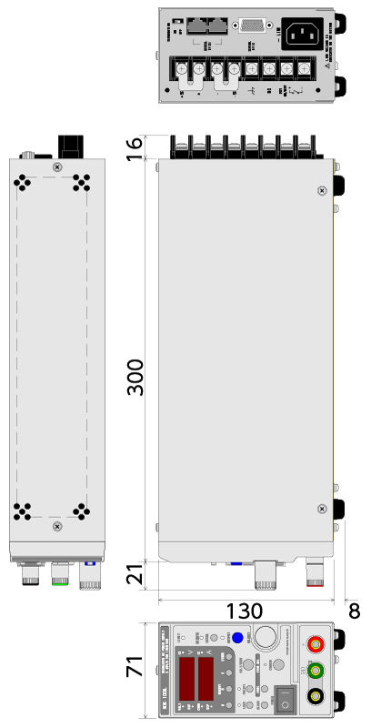 直流電源】KX-Sシリーズ～外形寸法図｜電源製造50年以上・高砂製作所